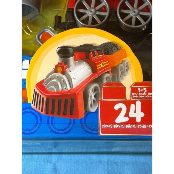 Mega Bloks Tiny 'N' Tuff Train Set & Railway New 2003 - Picture 2 of 4